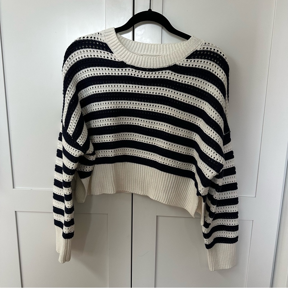 Striped Cropped Sweater